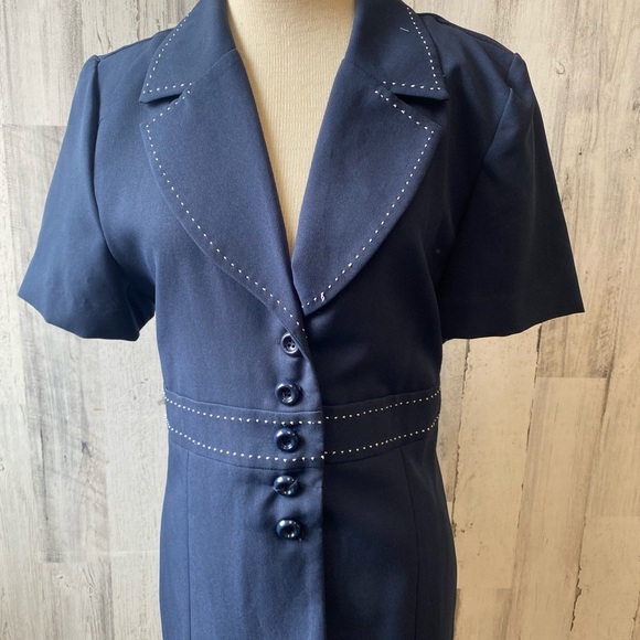 Navy dress by “Sweet suit” size 12 - Picture 2 of 7